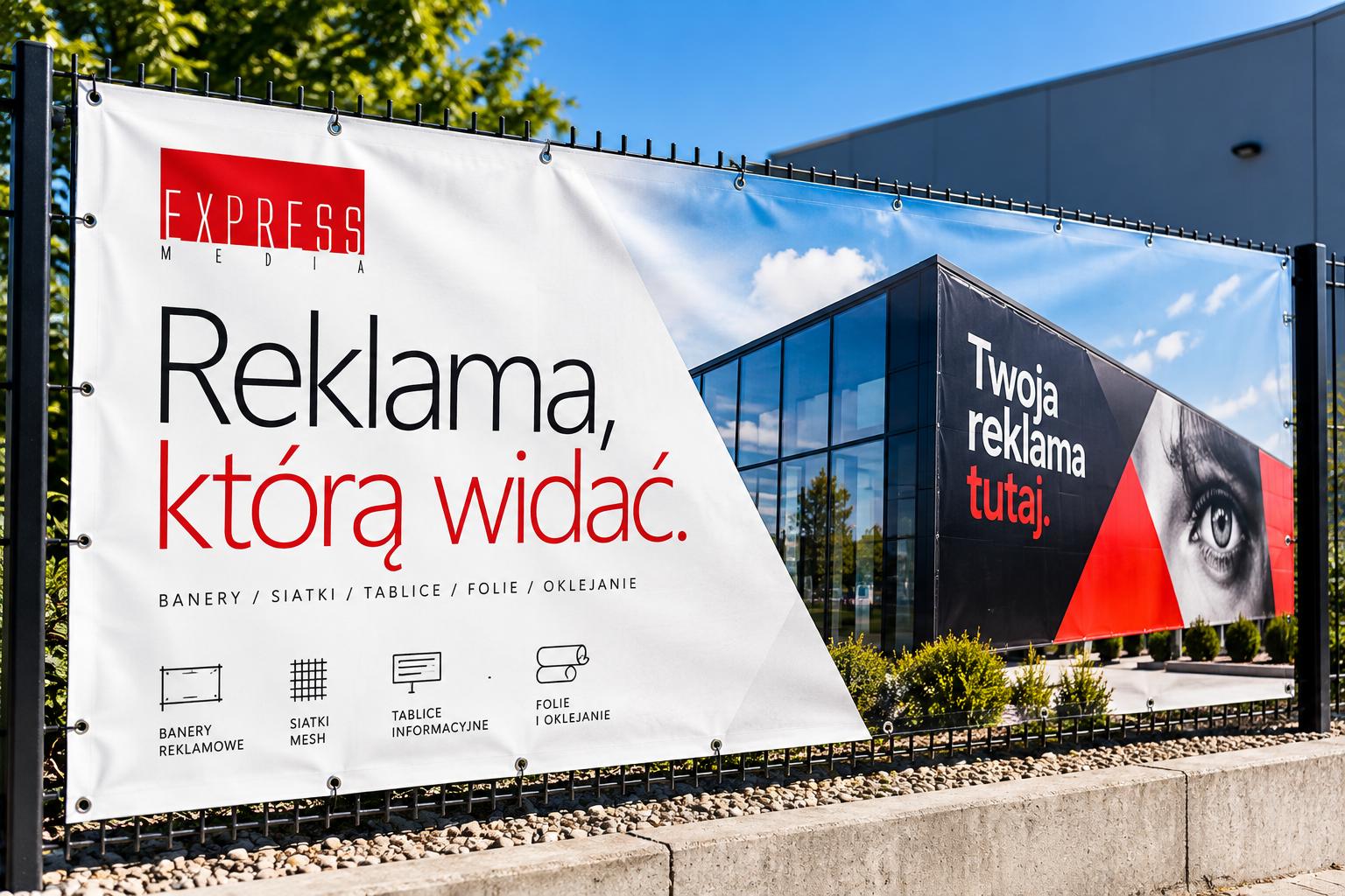 Baner reklamowy – druk wielkoformatowy Express Media