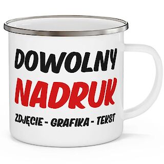 Kubek metalowy z własnym nadrukiem