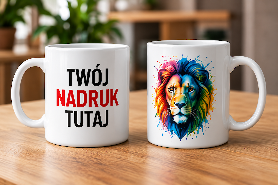 Kubek ceramiczny z nadrukiem